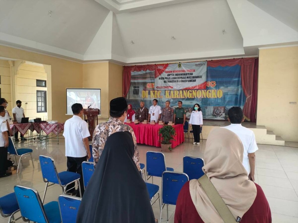 Memuaskan, Layanan Publik Kantor Kecamatan Karangnongko Dapat Nilai 83.54