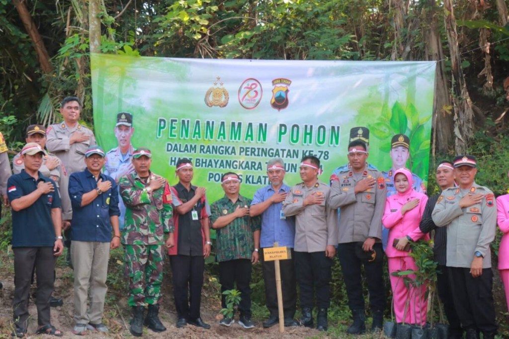 Peringati HUT Ke-78 Bhayangkara, Polres Klaten Serentak Gelar 3&nbsp;Kegiatan