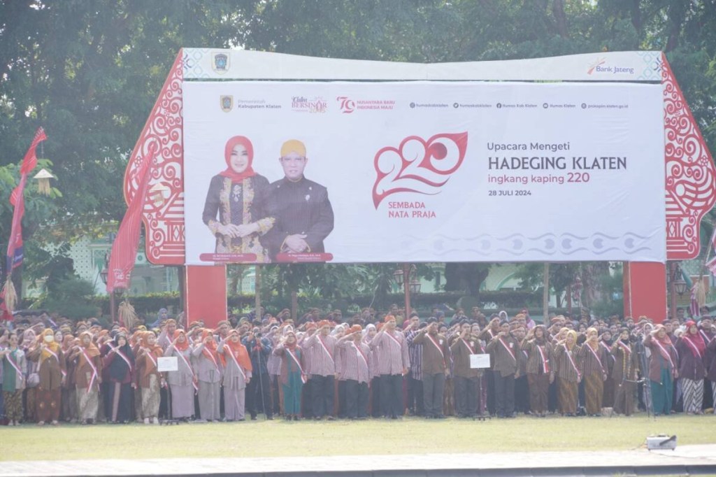 Upacara Hari Jadi Klaten Ke-220 Berlangsung&nbsp;Meriah