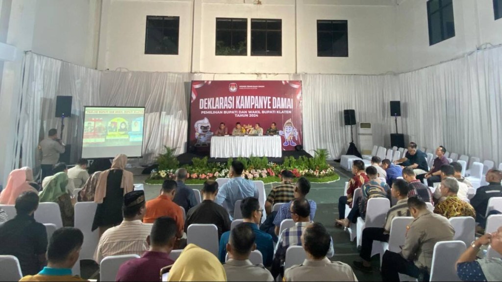 Pengundian Nomor Urut Paslon Pilkada Klaten Aman & Deklarasi&nbsp;Damai